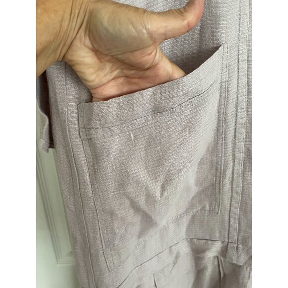 A Rare Find! Vintage Jeanne Engelhart Angelheart Designs 100% Linen Dress Large - Picture 10 of 14